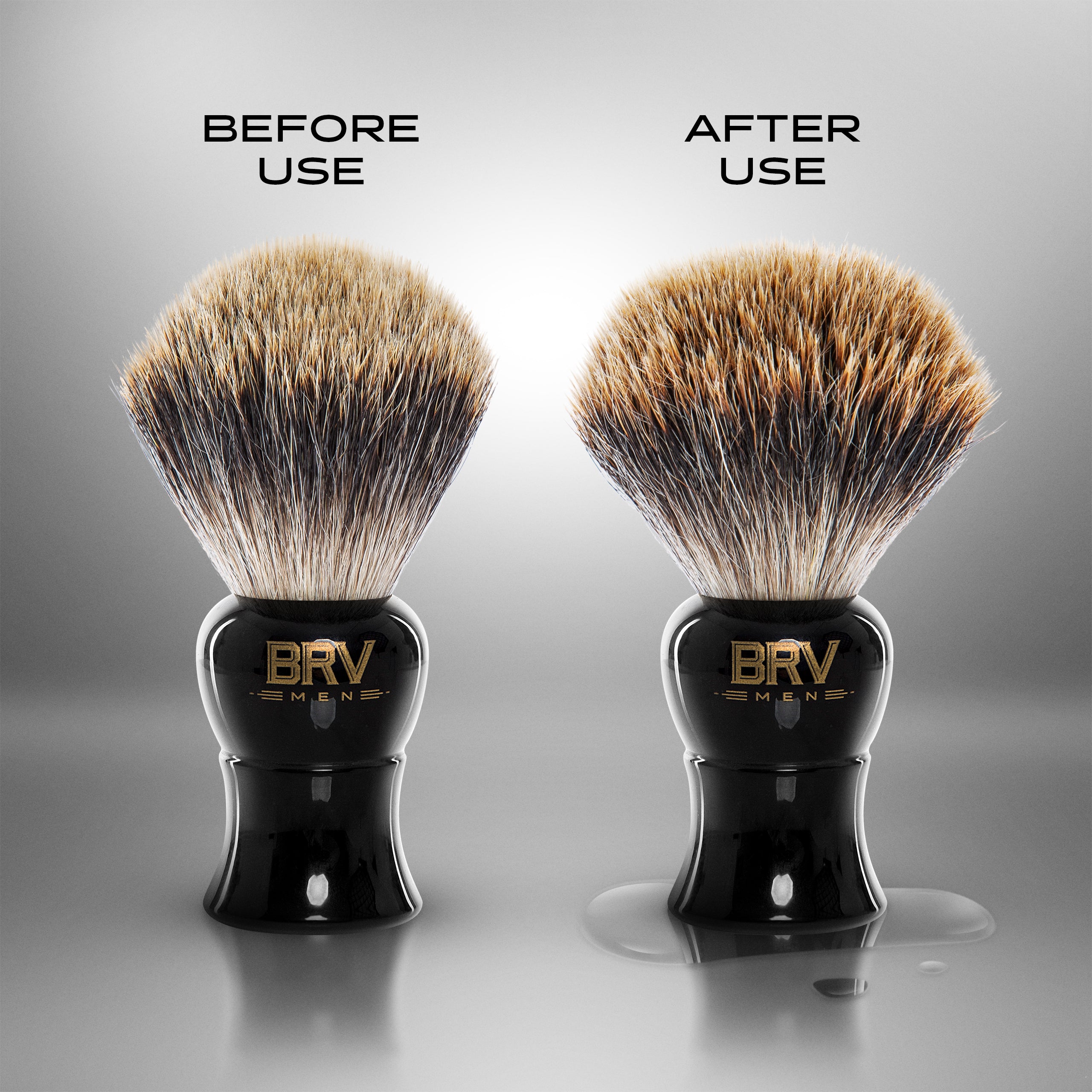 BRV MEN 100% Pure Badger Shaving Brush LARGE (24mm knots) - Heavy Resi –  brv men