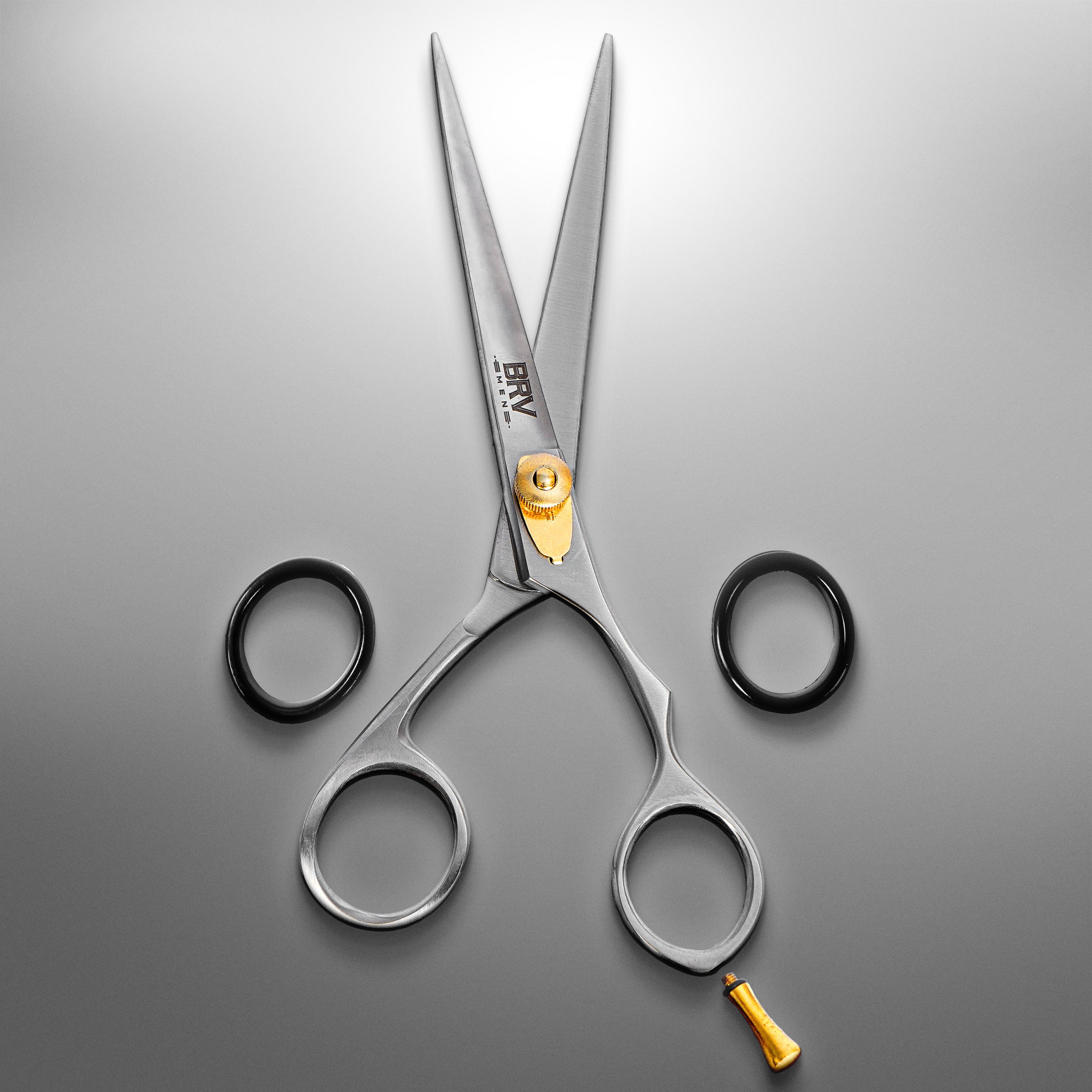 BRV MEN Professional German Steel Hair Scissors - 6.5 - Hammer Forged,  Hand Sharpened and Hand Polished Hair Cutting Scissors - 100% Stainless  Steel