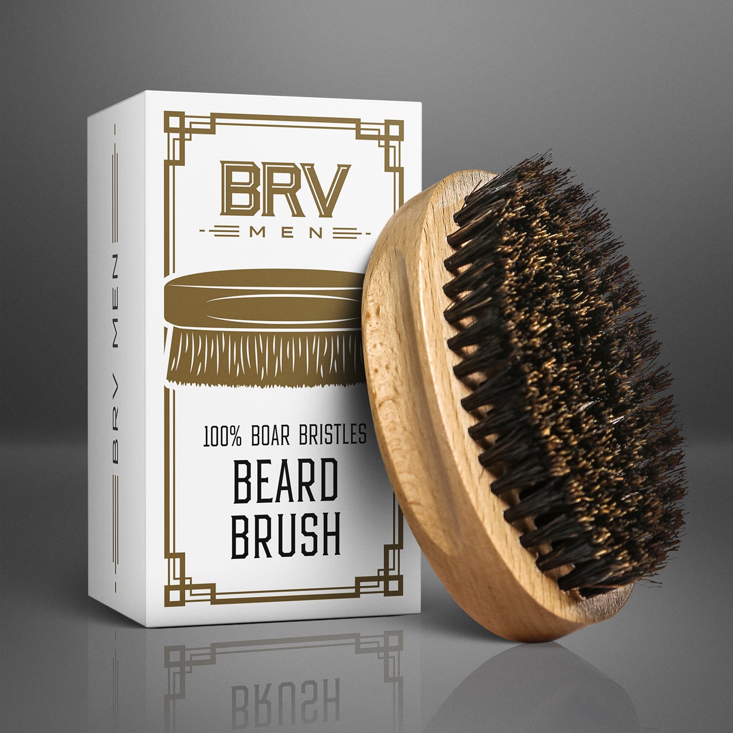 
                  
                    25+ Years, BRV MEN Natural Firm Boar Bristles Beard Brush. The Ideal Gift For Men (Beechwood)
                  
                