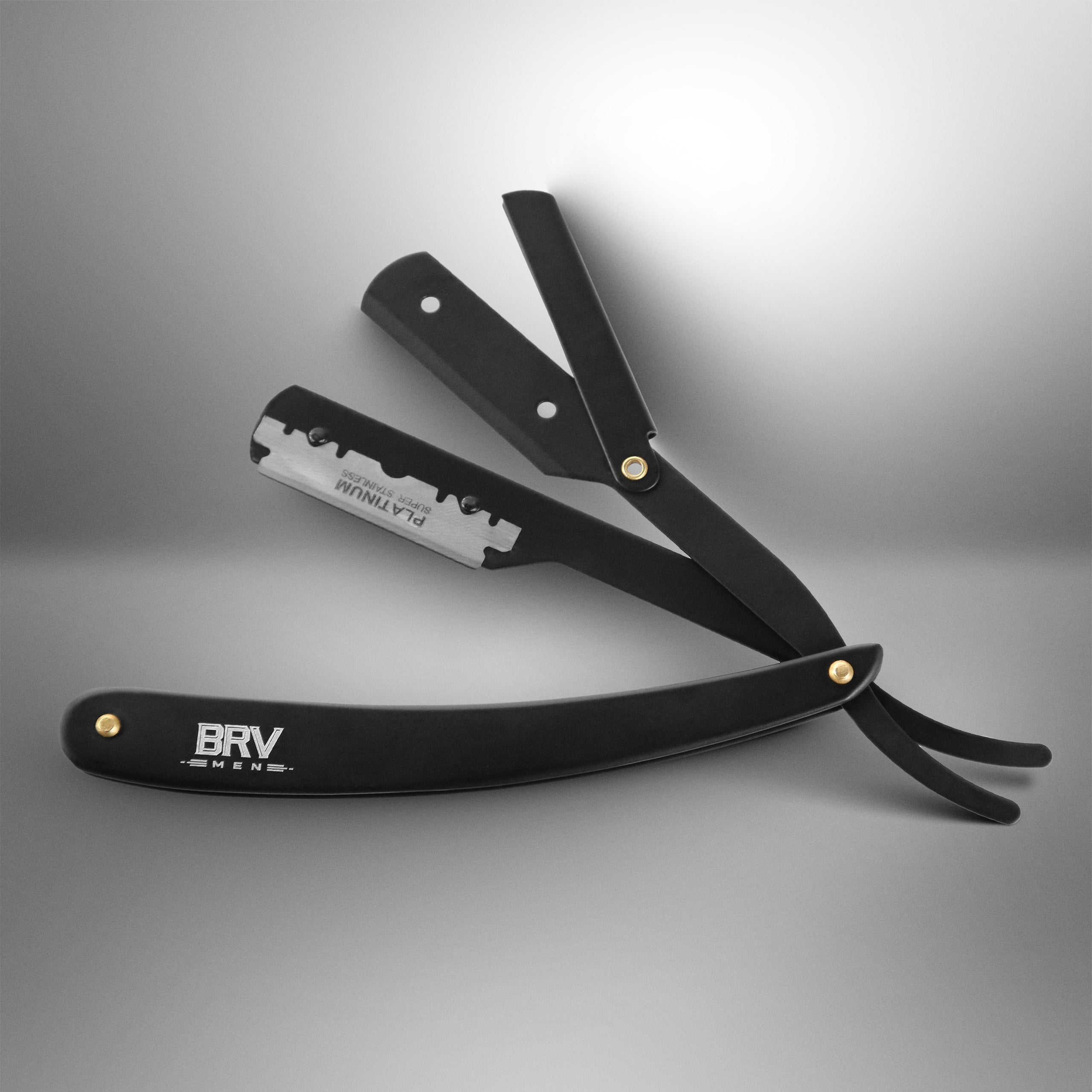 BRV MEN Professional Straight Edge Barber Razor - 100 Lord Platinum Si ...